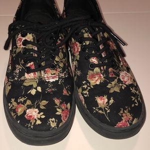 Floral Off the Wall Vans.